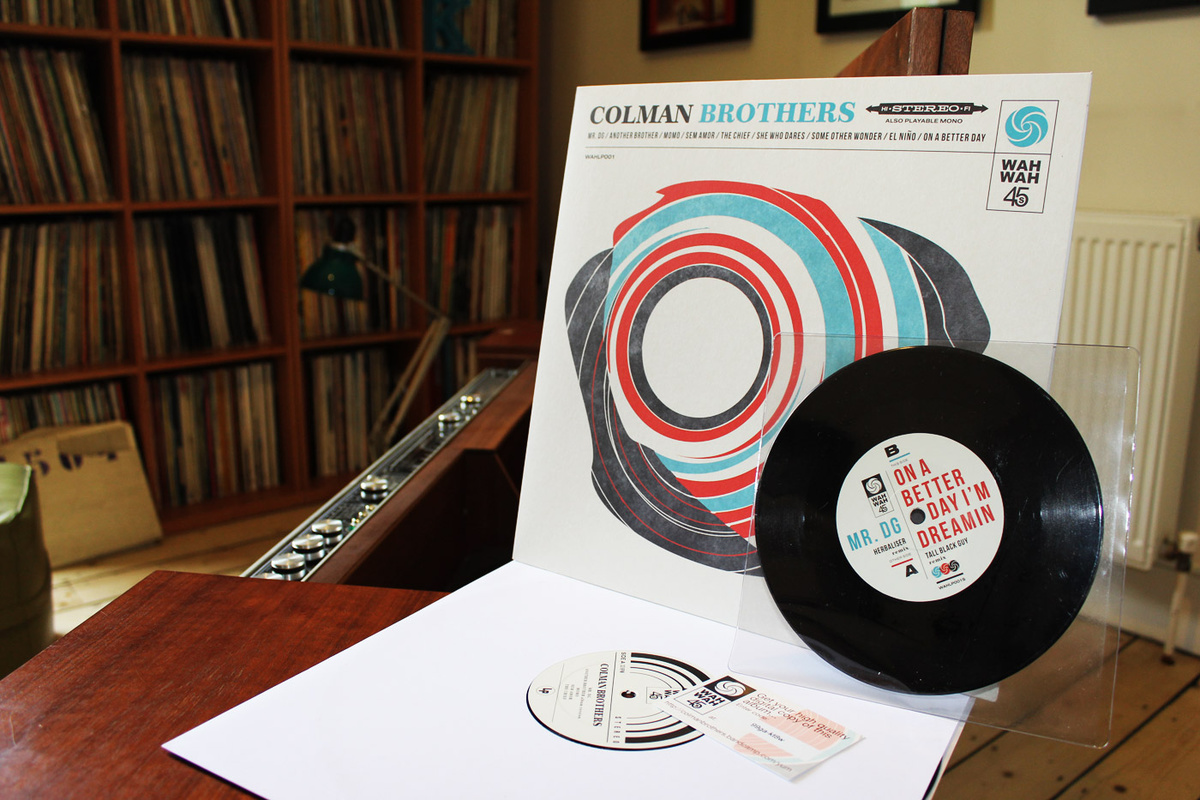 Colman Brothers album vinyl and bonus 7"
